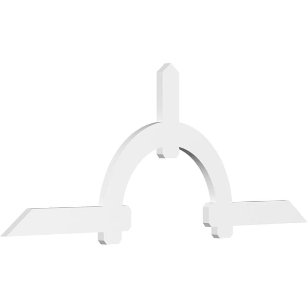 Ekena Millwork Ericson Architectural Grade PVC Gable Bracket, 108"W x 40 1/2"H x 2"D x 6"F, 9/12 Pitch GBP108X41X0206ERI00 - main
